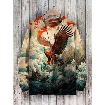 Dámský svetr Svetr s potiskem drak a zvířata 3D CS436 Velikost: 4XL, Barva (Varianta): Svetr 8