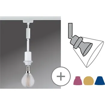 Bodové svítidlo PAULMANN URail DecoSystems závěs bílá max. 1x20W E14 bez zdroje světla - PAULMANN P 96971