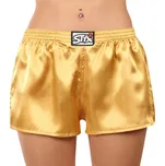 Dámské trenky Styx klasická guma saténové zlaté (L685)