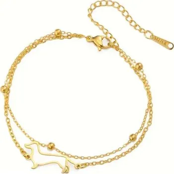 Náramek Náramek s jezevčíkem ocelový