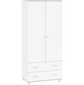 Šatní skříň Šatní skříň GOODY 2D2S, Bílá/Akácie