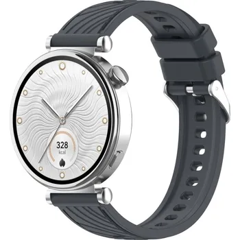 Příslušenství k chytrým hodinkám eses Vzorovaný silikonový řemínek - Šedý, 18 mm