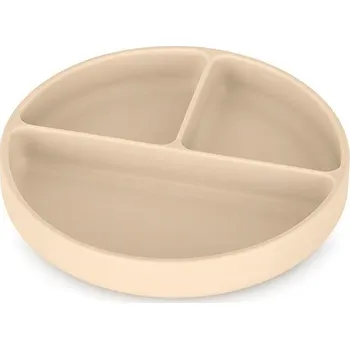 Talíř PETITE&MARS Talířek silikonový kulatý Take&Match Desert Sand