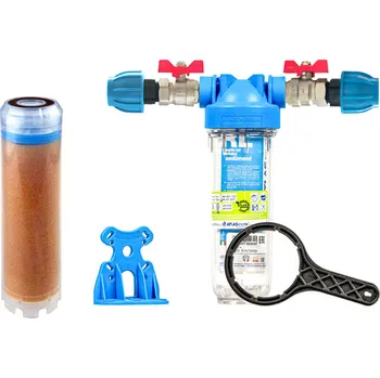 vodní filtr PRODO Sada filtru Senior 10" MONO. Komplet připojení 1". Filtrace vodního kamene (QA CF-SX)