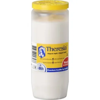 Bytová dekorace Svíce hřbitovní Bolsius Theresia kompozitní 230g ~ 92h bílá