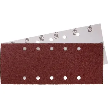 Brusný papír Levior Papír brusný 115x280mm P60 10otvorů 5ks