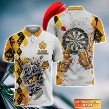 Dámské tričko Tričko polo pro tým Darts 3D potisk vlastní jméno 3D CS500 Velikost: 4XL, Barva (Varianta): Polo Shirt 2