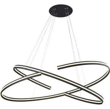 AZZARDO LED Závěsné svítidlo Azzardo Alessia XL DIMM black AZ3356 100W 8500lm 3000K IP20 120cm stmívatelné černé - AZZARDO AZZ AZ3356