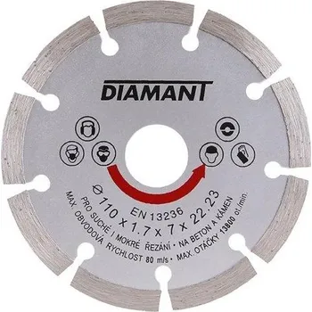 Řezný kotouč Levior Kotouč diamantový DIAMANT 110x1.7x22.2mm segment