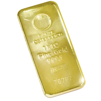 Münze Österreich AG 1000g zlatý slitek / 999,9 Au (24 kt) – Münze Österreich (LBMA certifikace)