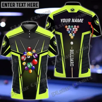 Dámské tričko Tričko pro Billiard hráče a tým kulečník s potiskem CS469 Velikost: 5XL, Barva (Varianta): Polo košile 9