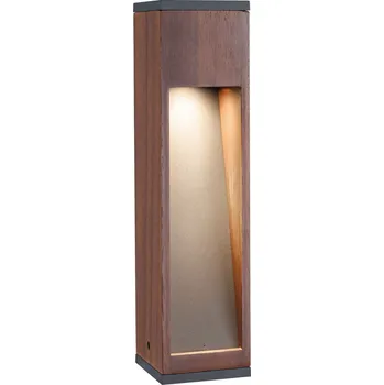 Venkovní osvětlení PAULMANN Stojací svítidlo Trabia IP44 hranaté 400mm 3000K 3,5W 230V 38° dřevo GU10 dřevo - PAULMANN P 94677