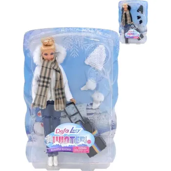 Panenka Panenka Defa Lucy zimní obleček set s čepicí a rukavicemi 2 barvy