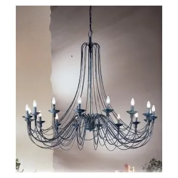 ORION Závěsné svítidlo 16xE14 antik, průměr 157cm, výška 110cm - ORION OR LU 1531/16 ANTIK