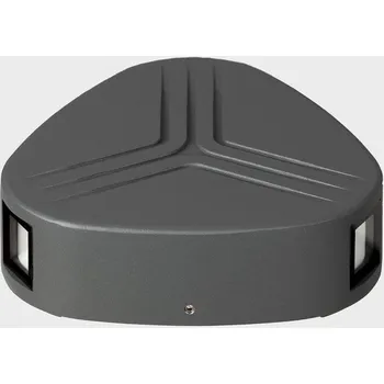 Venkovní osvětlení KOHLLIGHTING PRISMA TRE nástěnné svítidlo tmavě šedá 7 W 3000K nestmívatelné - KOHL-Lighting KHL K60009.01.WS.DG-DG.70.ST.8.30