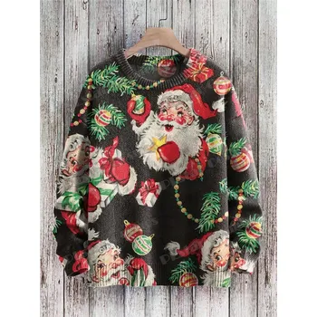 Dámský svetr Svetr s potiskem 3D Christmas Jesus CS432 Velikost: S, Barva (Varianta): Svetr 4