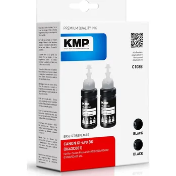 Inkoust Canon GI-490BK kompatibilní černý KMP