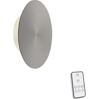 Nástěnné svítidlo PAULNEUHAUS AKKU PUNTU LED svítidlo na baterie 18cm šedá s časovačem USB stmívatelné 3000K - PAUL NEUHAUS PN 8152-15