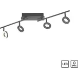 PAULNEUHAUS SILEDA LED stropní svítidlo 4 ramenné antracit otočné IP44 teplá bílá 3000K - PAUL NEUHAUS PN 6786-13