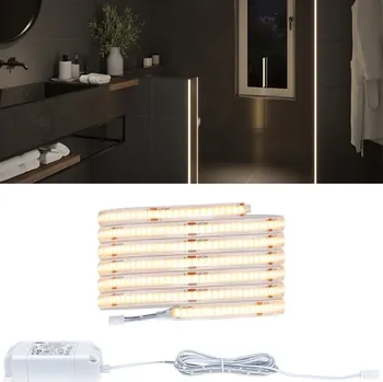 LED osvětlení PAULMANN LumiTiles LED pásek Full-Line COB Slim 2m IP44 6W 280LEDs/m 2700K 7VA - PAULMANN P 78425