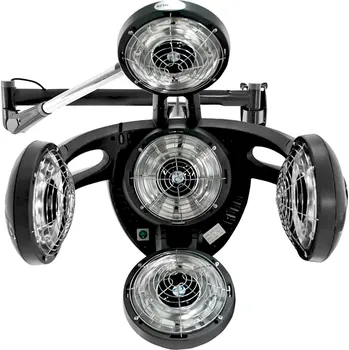 Kadeřnické křeslo Nástěnná infrazóna Gabbiano GD-505W černá