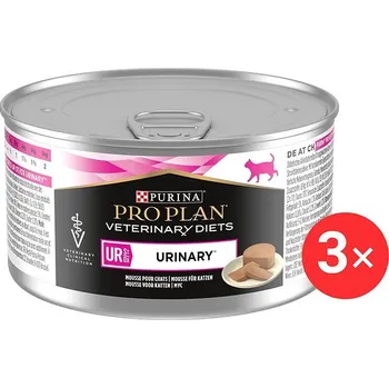 Pro kočku Pro Plan Veterinary Diets Feline UR St/Ox Urinary Turkey, paštika 3 × 195 g