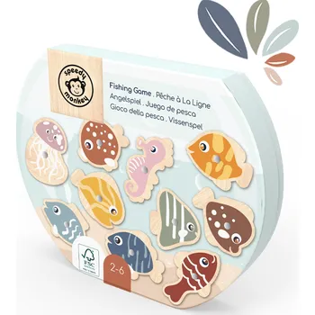 Dřevěná hračka Dřevěná hračka Speedy Monkey - rybaření SP3005