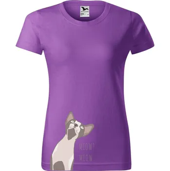 DOBRÝ TRIKO Dámské tričko SPHYNX Barva: Fialová, Velikost: XL