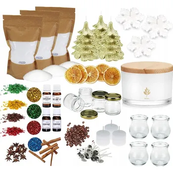 Vánoce Velká sada na výrobu svíček XXL + svíčky na vánoční dekorace 13