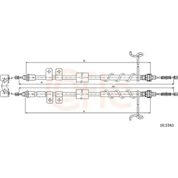 Autodíl Tažné lanko, parkovací brzda COFLE CFE10.5343