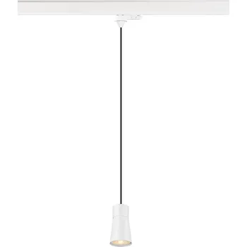 Bodové svítidlo SLV - BIG WHITE PURI 2.0 Cone 3~ závěsné světlo, GU10, délka závěsu 200cm, 1x max. 6W, bílá barva - BIG WHITE (SLV) LA 1008280