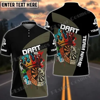Dámské tričko Tričko Darts pro tým s jménem 3D potisk CS497 Velikost: 4XL, Barva (Varianta): Polo košile 2