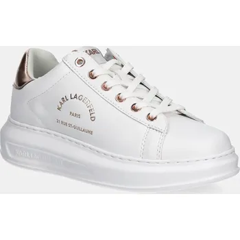 Dámské tenisky Kožené tenisky Karl Lagerfeld KAPRI KL62538K.01P bílá 00X, EUR 37