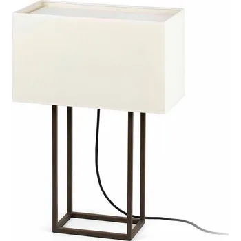 Lampička FARO VESPER hnědá a béžová stolní lampa - FARO FARO 29985