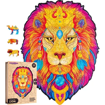 Puzzle Woodlika Dřevěné puzzle Tajemný lev 160 dílků