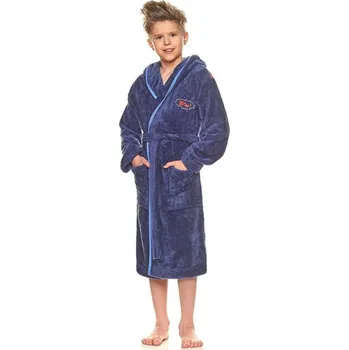 Chlapecký župan L&L Dětský župan s kapucí 2041 BM grafit, 134-140