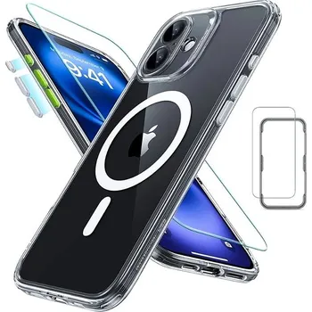 Pouzdro na mobilní telefon ESR Classic Pro Case (HaloLock) Set, Compatible with iPhone 16 Plus, Clear