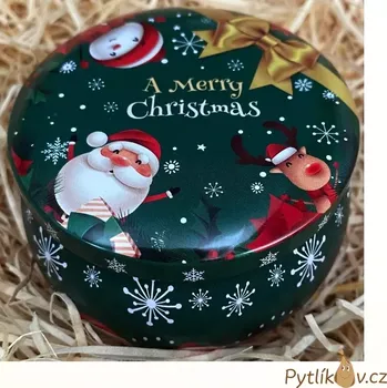 Svíčka Sójová svíčka vánoční s dřevěným knotem Pomeranč a skořice 150g (Přírodní vánoční svíčka ze sojového vosku s dřevěným knotem. Svíčka s vůní Pomeranč a skořice.)