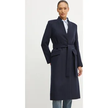 Dámský kabát Vlněný kabát Karl Lagerfeld A1W15020 námořnická modř 59X, vel. 34