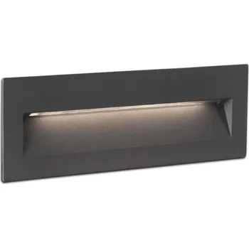 Venkovní osvětlení FARO NAT zapuštěné svítidlo do zdi, tmavě šedá - FARO FARO 70638