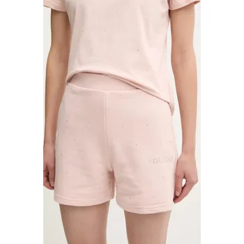 Pánská móda Kraťasy Guess RHINESTONES V5RD03.KCLJ0 růžová 03X, vel. S