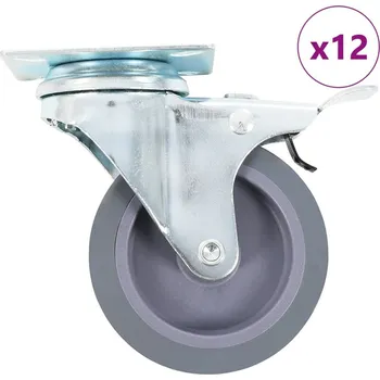 zvedák vidaXL 12 ks otočná kolečka 75 mm [277837]