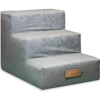 Schůdek Dogeste schůdky pro psa šedé classic 3 stupně