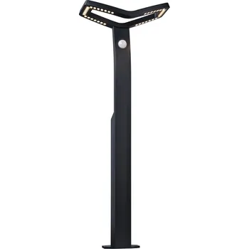 Venkovní osvětlení PAULMANN LED stojací svítidlo Alara pohybové čidlo IP44 hranaté 665mm 3000K 10W 230V antracit kov - PAULMANN P 94796