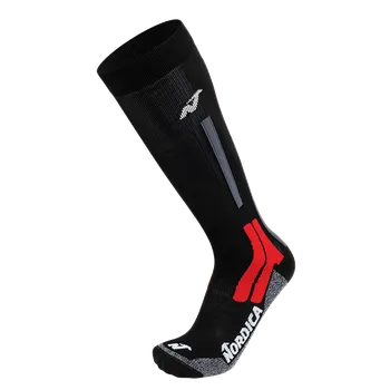 Dámské termo ponožky NORDICA SPEEDMACHINE 3.0 Black/Anthracite/Red Velikost: 39-41