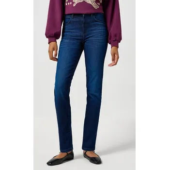 Dámské džíny Kalhoty Wrangler STRAIGHT SOLSTICE BLUE Velikost: W36-L32