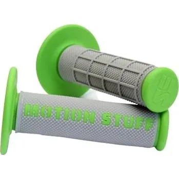 MOTION STUFF motokrosové rukojeti supersoft šedé/zelené
