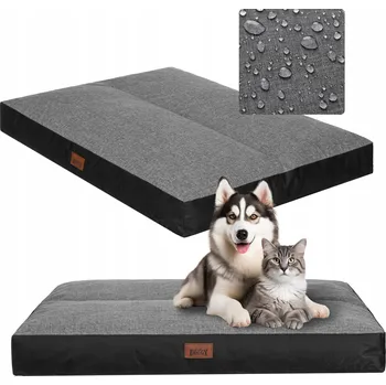 Pelíšek pro psa Doggy matrace pro psa šedá 90 cm x 70 cm