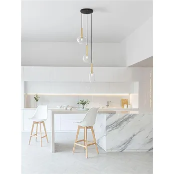 NOVALUCE Závěsné svítidlo AMELIA zlatá a čiré sklo G9 3x5W 230V IP20 bez žárovky - NOVA LUCE NV 9028834