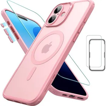 Pouzdro na mobilní telefon ESR Classic Pro Case (HaloLock) Set, Compatible with iPhone 16 Plus, Frosted Frosted Pink